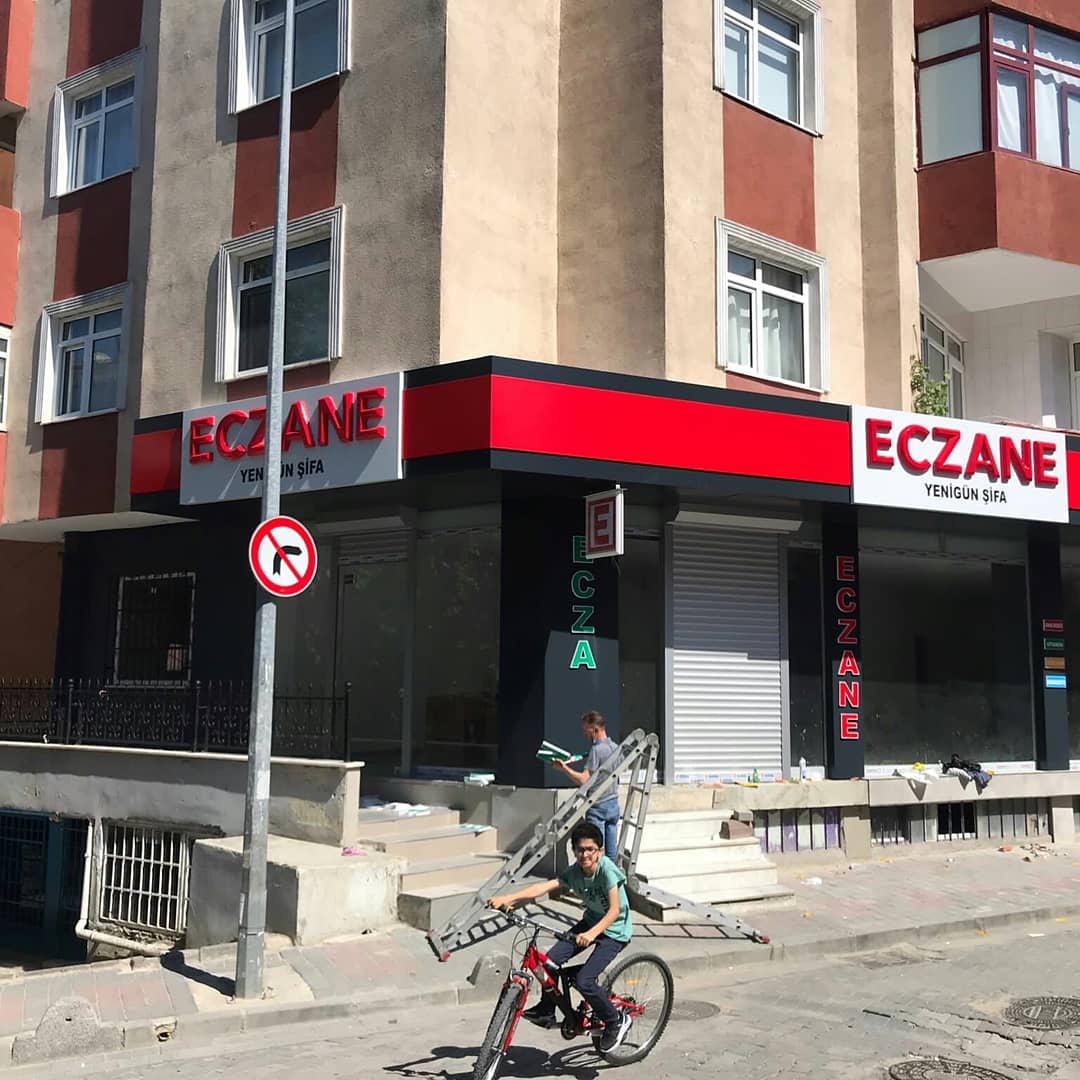 Bağcılar Eczane tabelası, İmalat, tamir, E Pano,